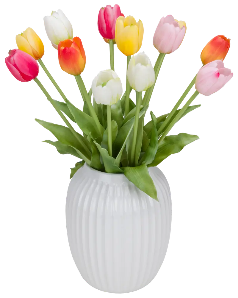 Kunstig rose - 60 cm assorterede farver