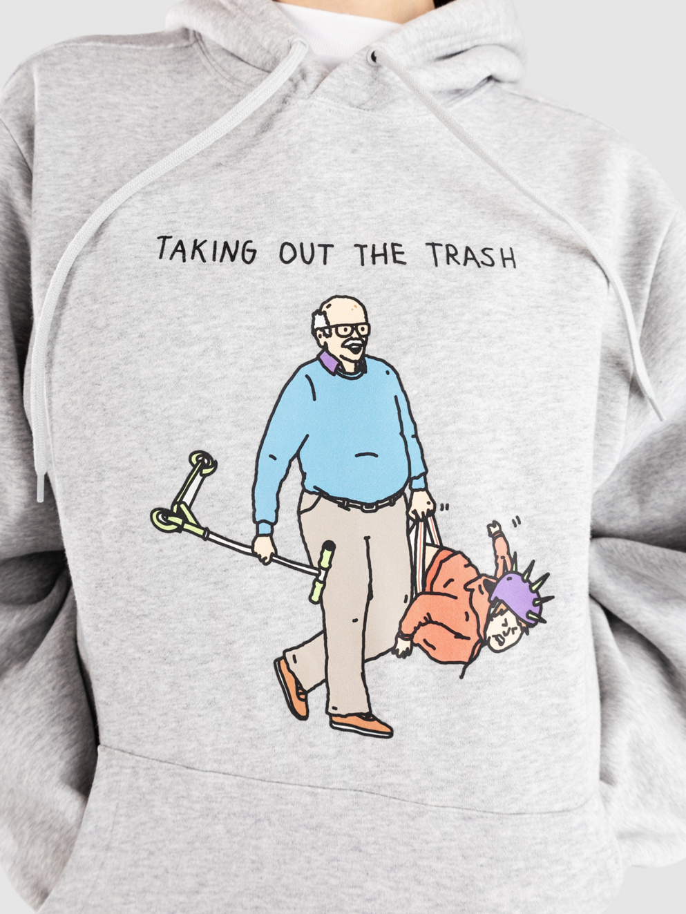 Brother Merle Rubbish Hoodie heather grey