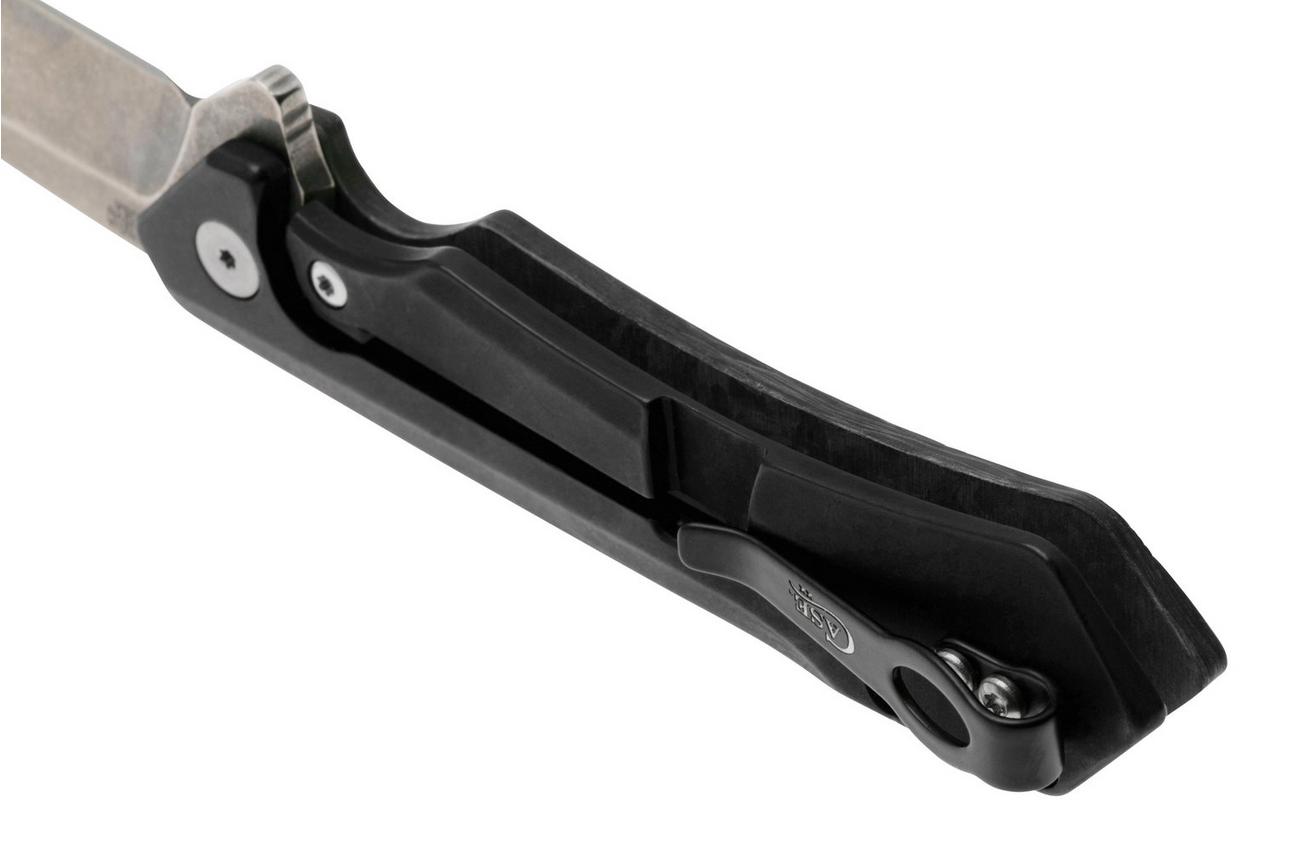 Case The Kinzua, Black Marbled Carbon Fiber, Spear Blade S35VN, 64801 zakmes