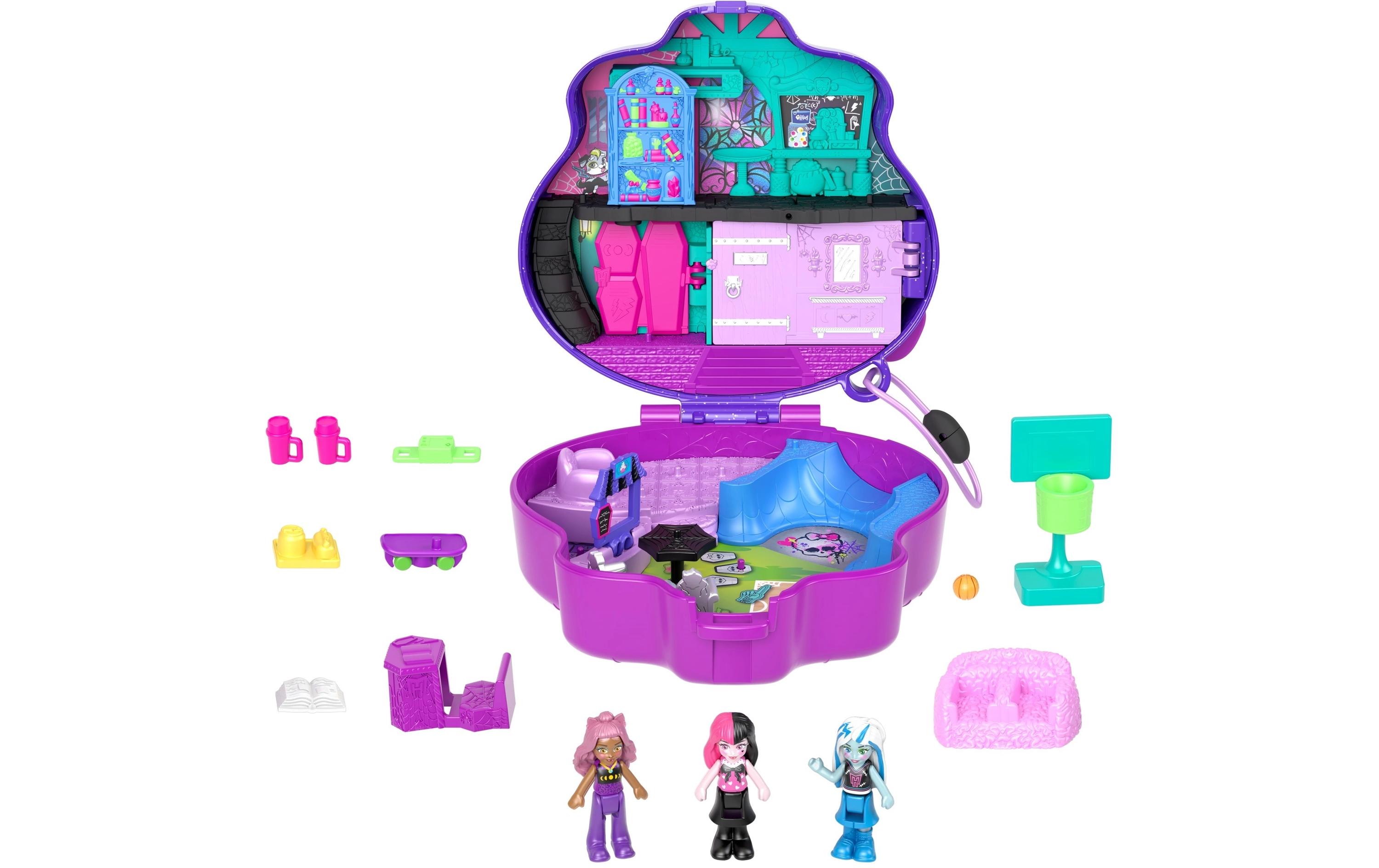 Spielset Polly Pocket Monster High Partnership CompactPuppen-Spielset