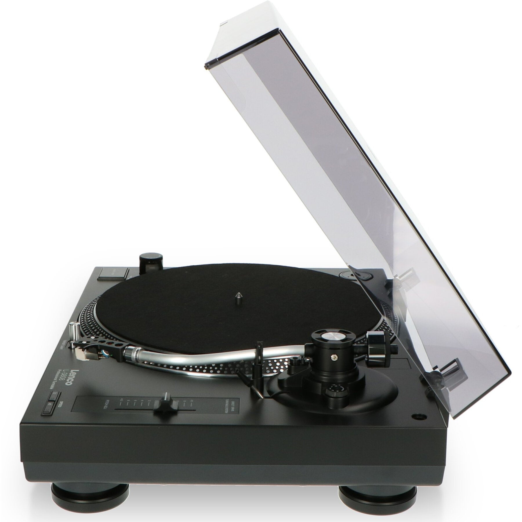 Lenco L-3808 Matte Black digitale USB-platenspeler