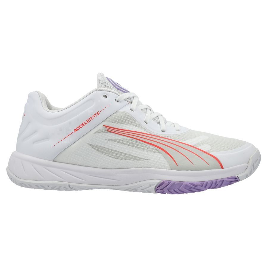 PUMA Short d'Entraînement Accelerate Turbo   - Blanc/Fire Orchid/Violet/Sedate Gray Femme