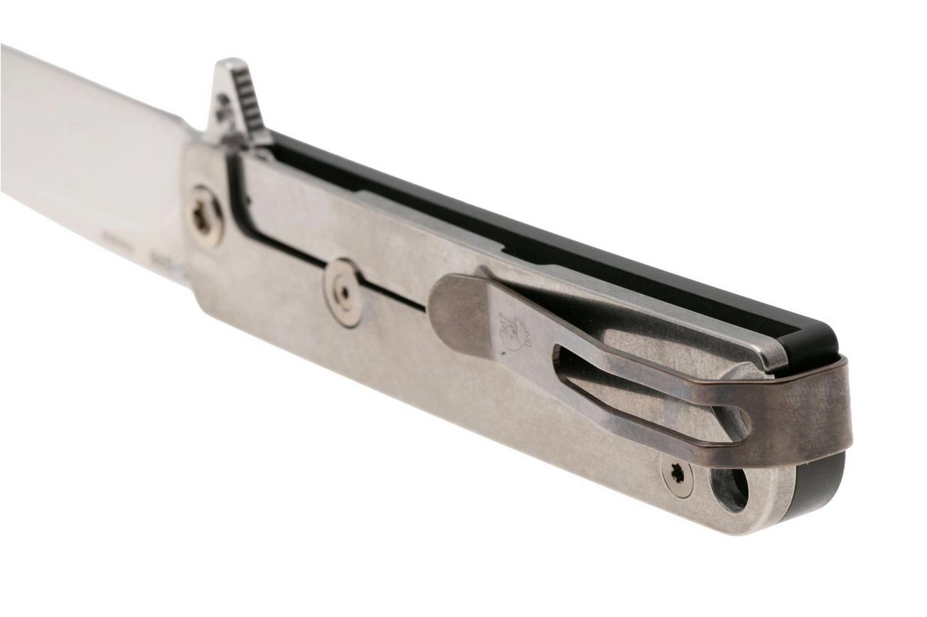 Medford M-48, 25-M48-02, S45VN Tumbled Blade, Green Aluminum Handle, Bronze Hardware zakmes