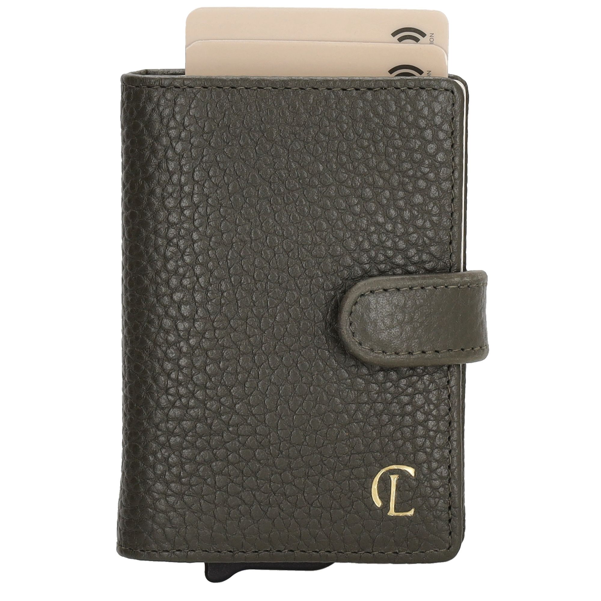 Charm London Union Square Creditcard Etui Donkergroen