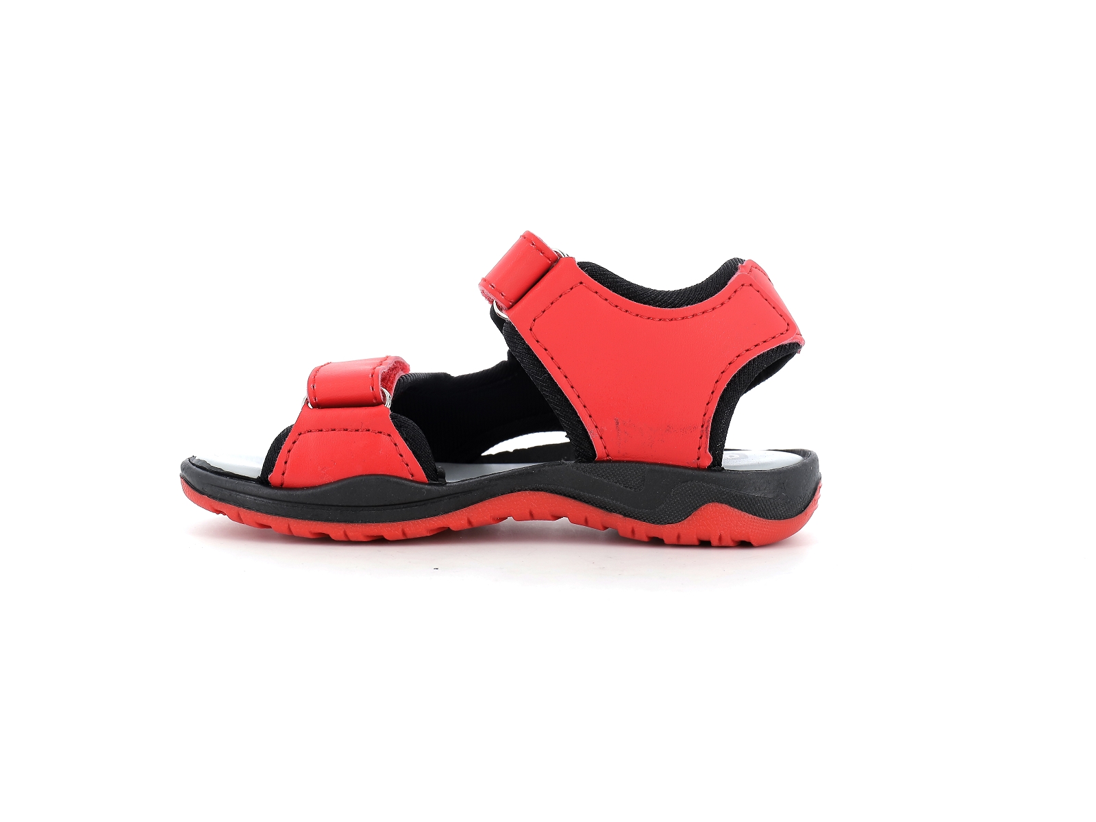 L brand-SP011750 Matières combinées Rouge Noir