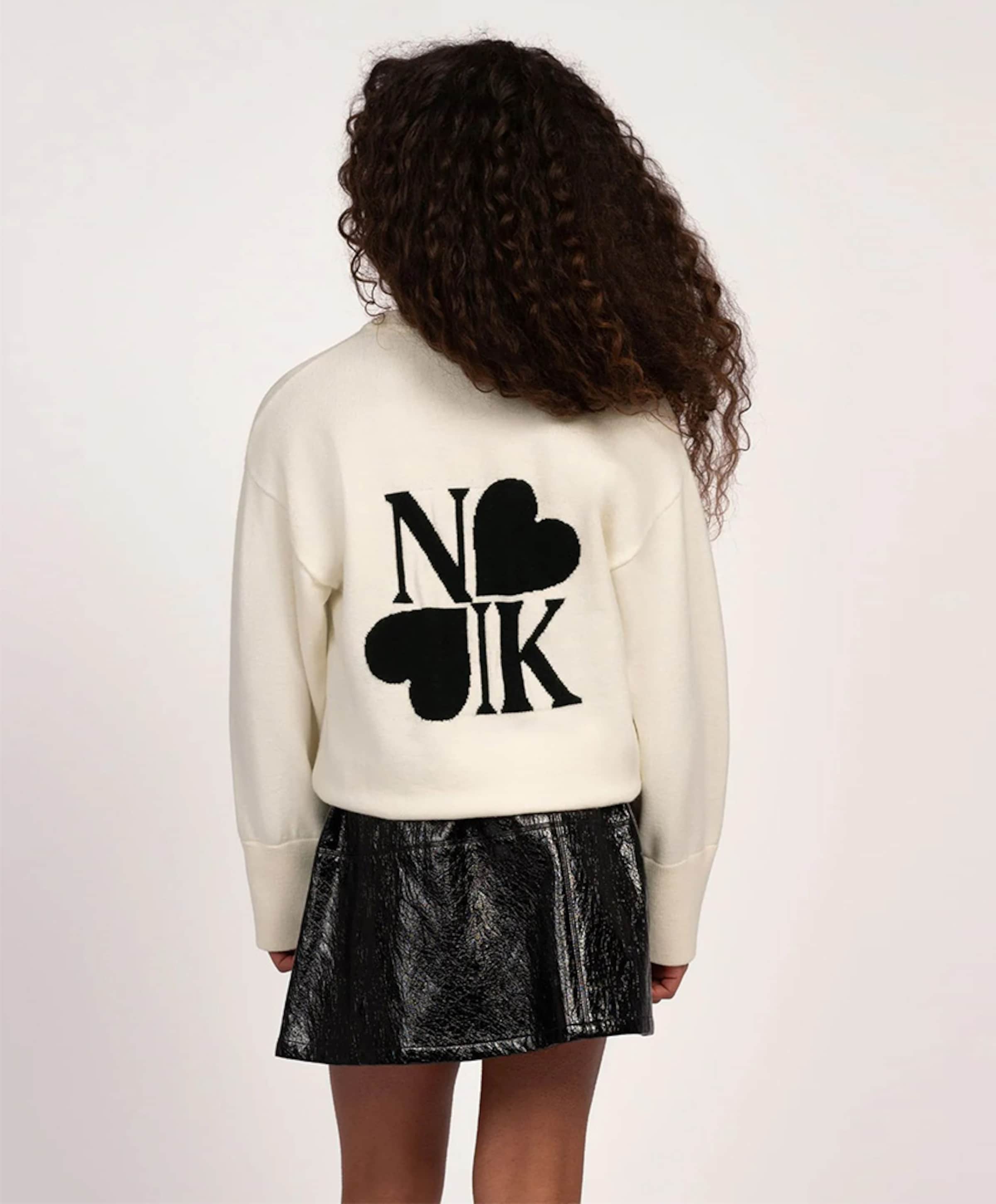 NIK & NIK Meisjes sweater ecru