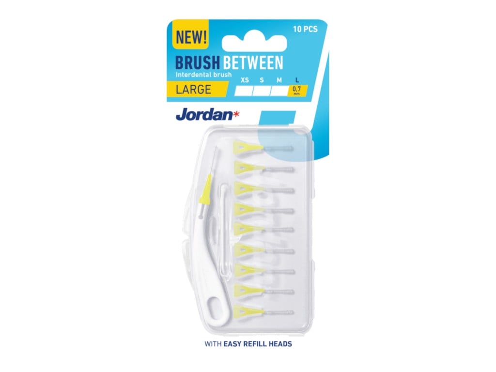 INTERDENTAL BRUSH BETWEEN L JORDAN 10 UNIDADES
