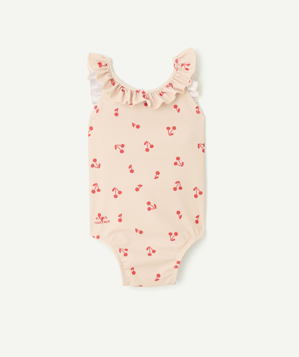 LIEWOODMAILLOT DE BAIN 1 PIÈCE ROSE PÂLE IMPRIMÉ CERISE