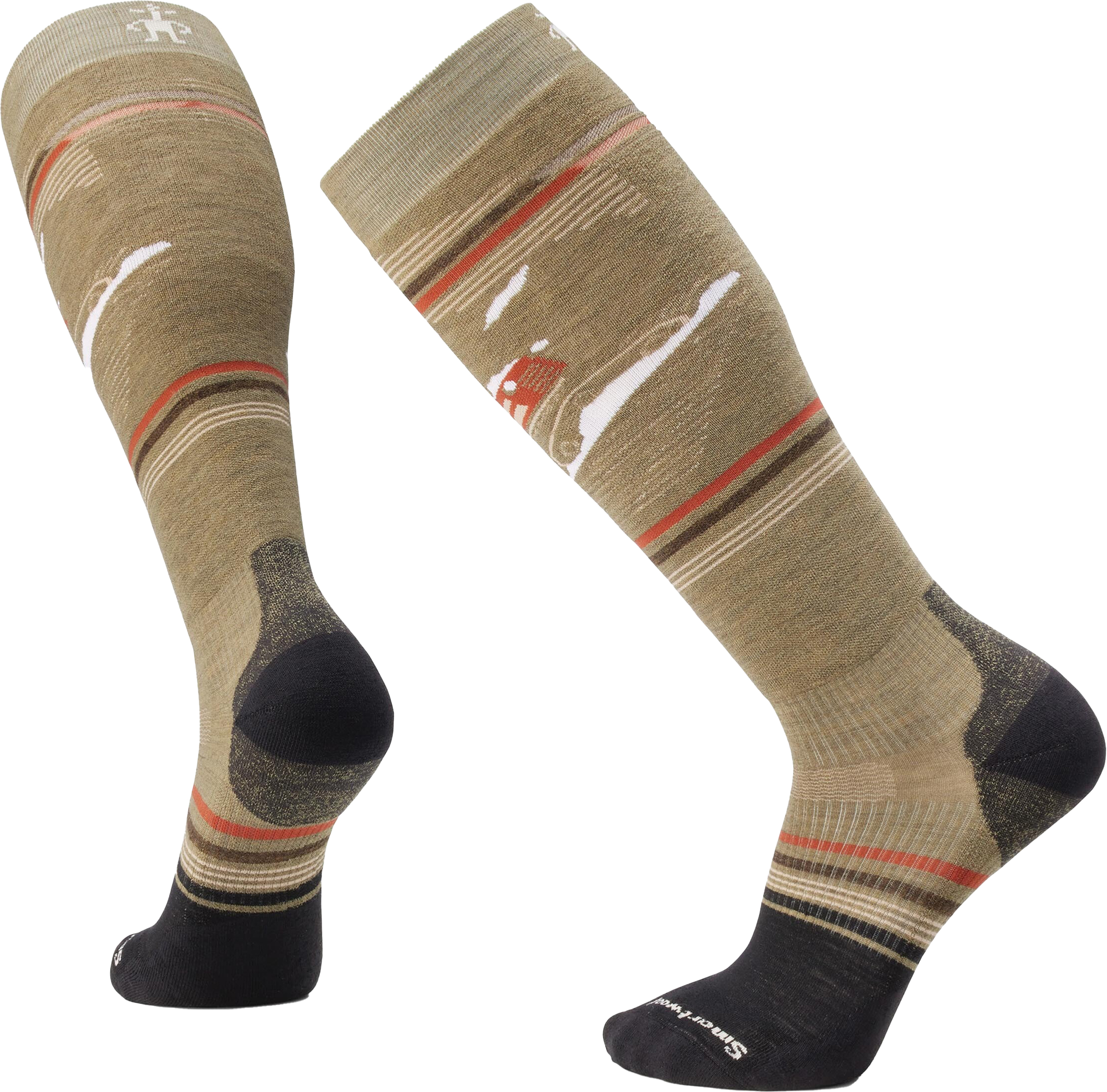 Snow Targeted Cushion Piste Machine OTC Socks Winter Moss