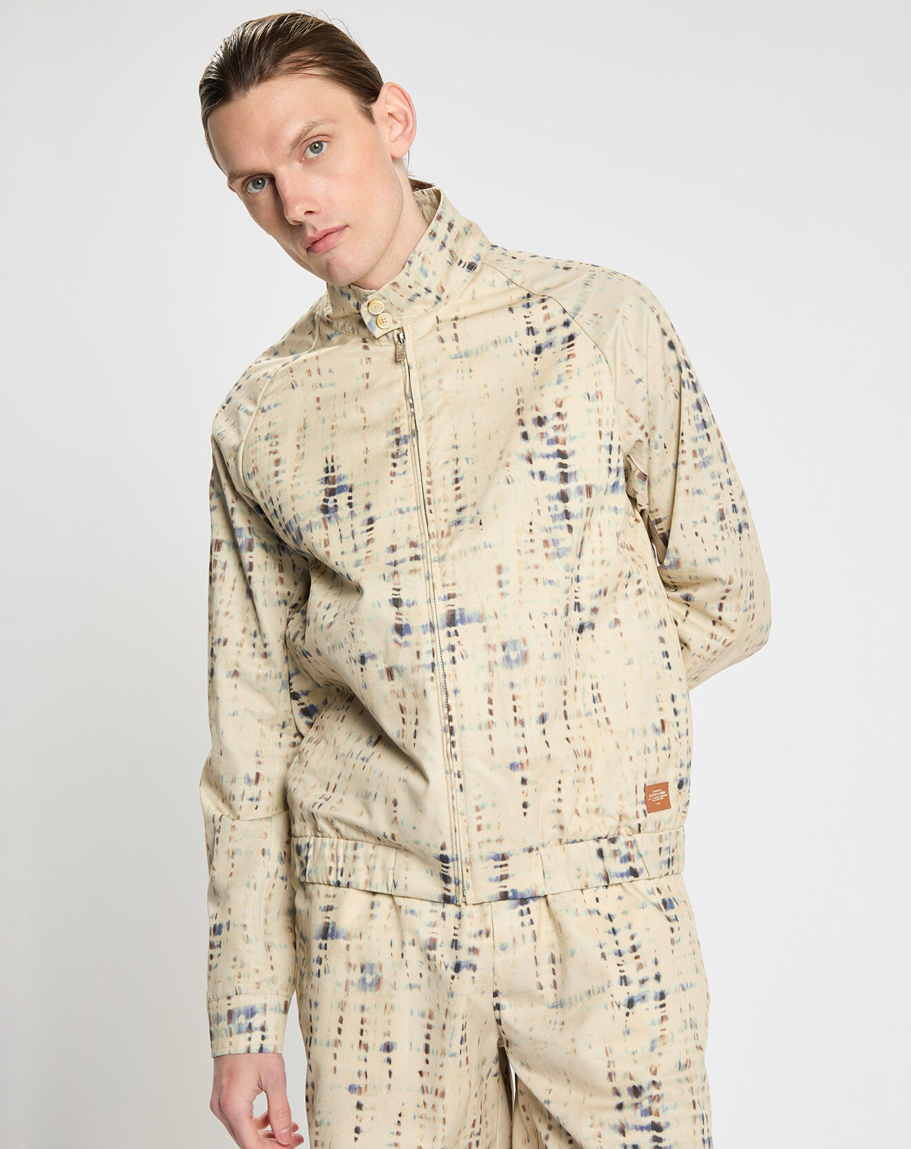 Scotch & Soda Blouson Imperméable Twill Coton Organic écru