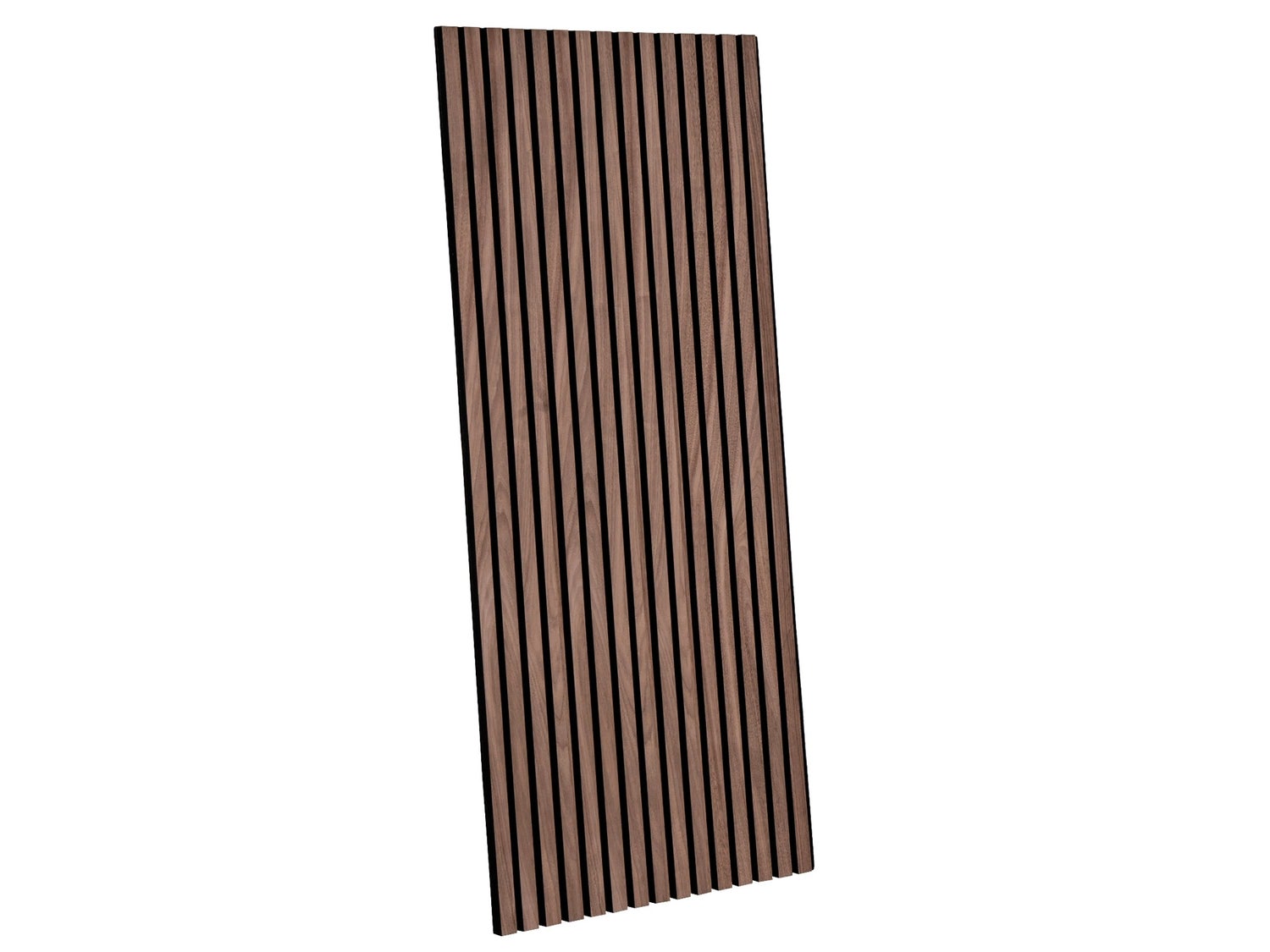Akoestisch paneel voor aangename ruimteakoestiek in houtlook 118 x 60 cm Zwarte noten
