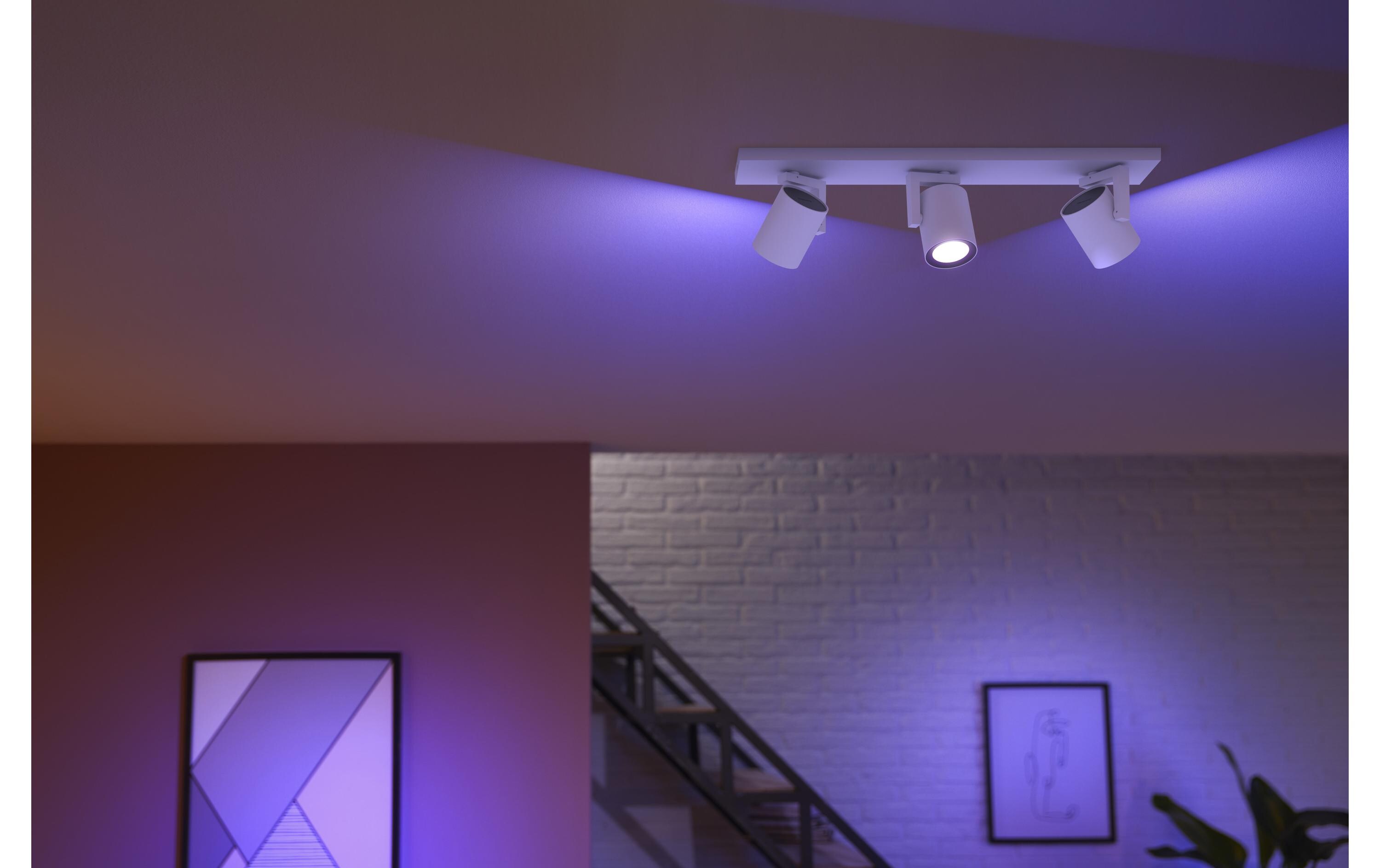 White & Color Ambiance Argenta 3er-Spot Weiss<br>Licht in allen Farben