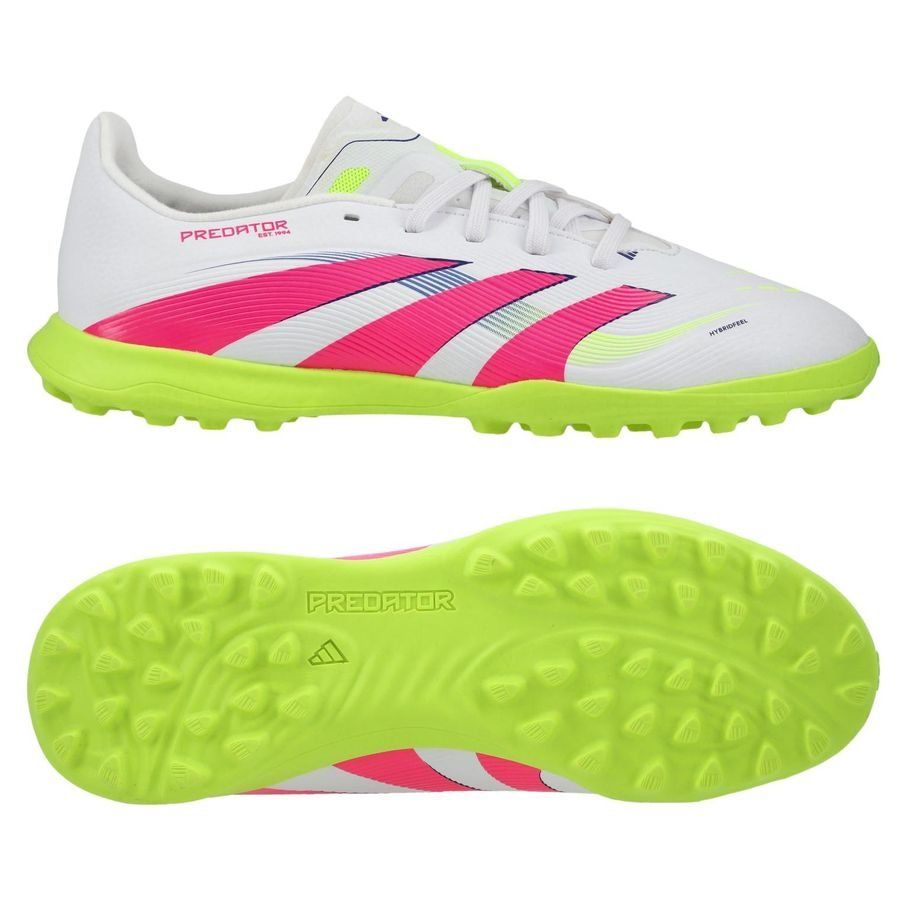 adidas Predator League TF Celestial Victory - Blanc/Lucid Pink/Lucid Lemon Enfant