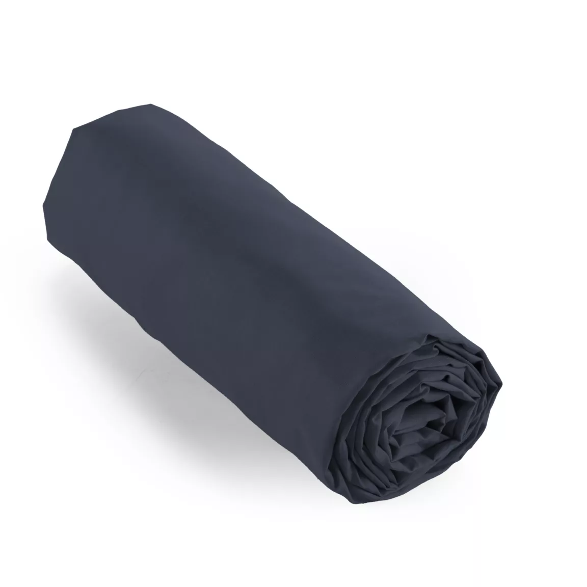 Drap housse percale de coton (90 x 200 cm) Cali Bleu marine