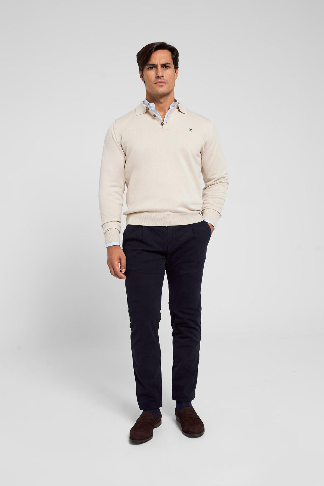 Camisa polo Jersey Silbon bege - Bege