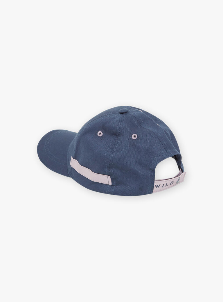 Casquette bleu canard et lilas à motif désert
