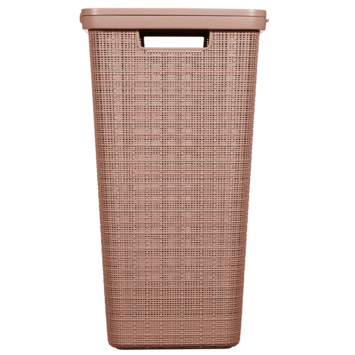 Curver Jute Wasmand met deksel 58L - Rose Dawn