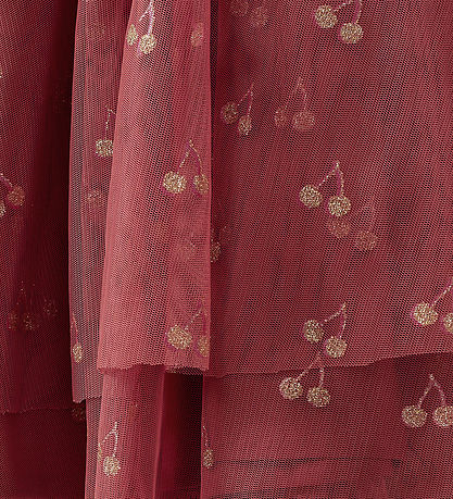 Sofie Schnoor Kjole - Coral Pink m. Kirseb?r/Glimmer