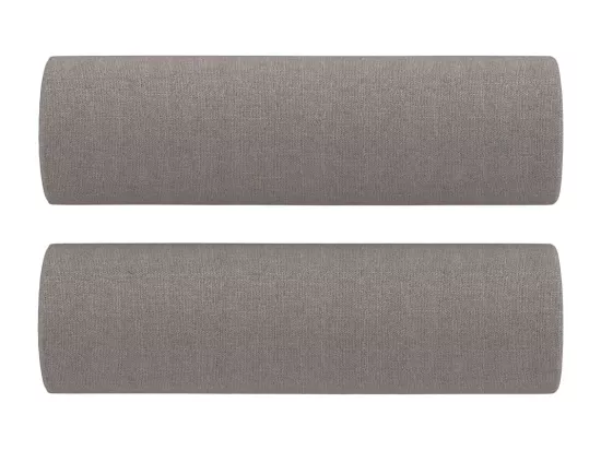 Ensemble de canapés 3 pcs avec coussins taupe tissu