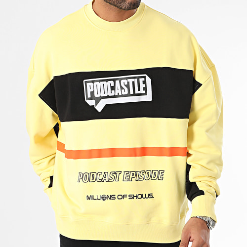 Sweat Crewneck Jaune Noir