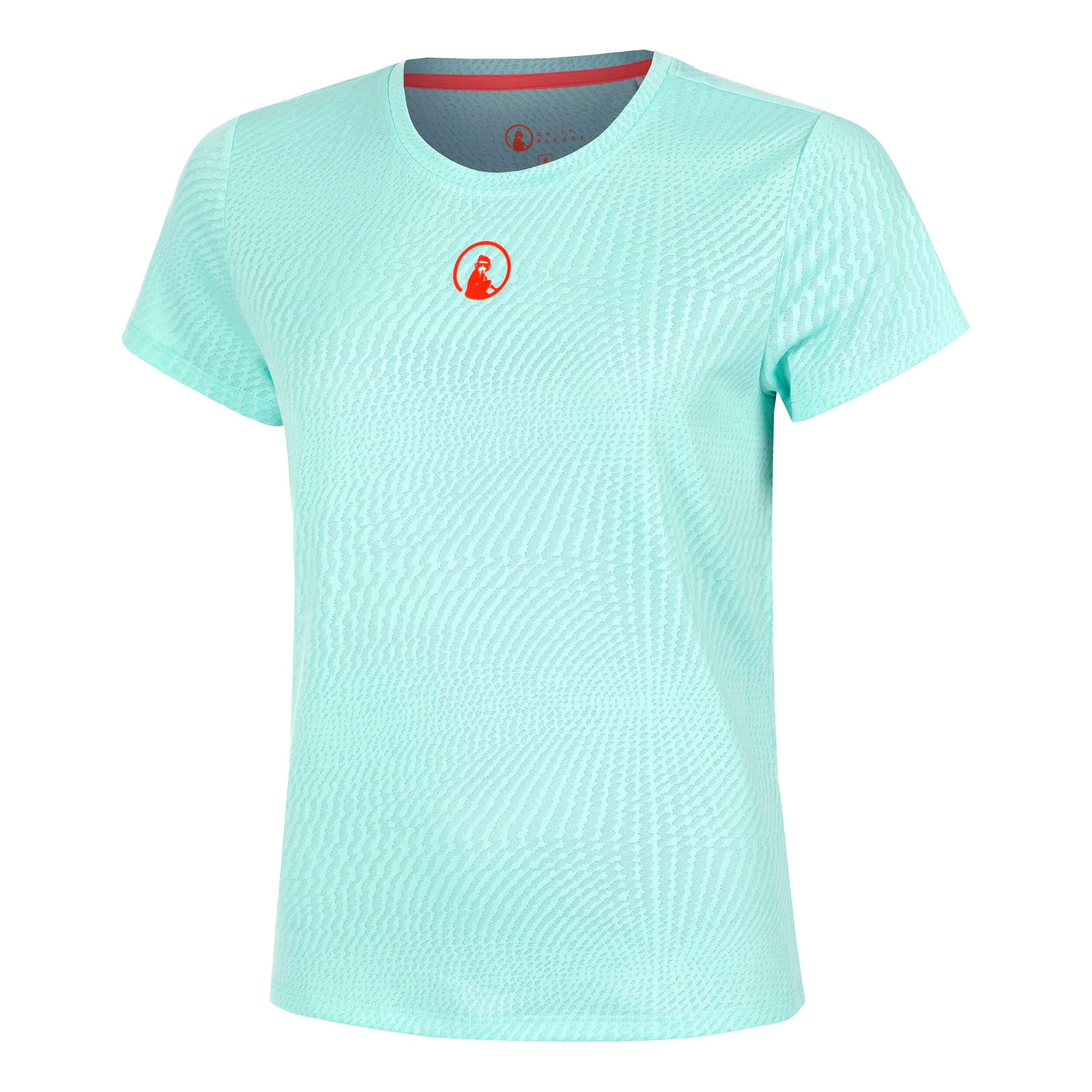Quiet Please Wild Spin T-shirt Femmes - Turquoise , Rouge