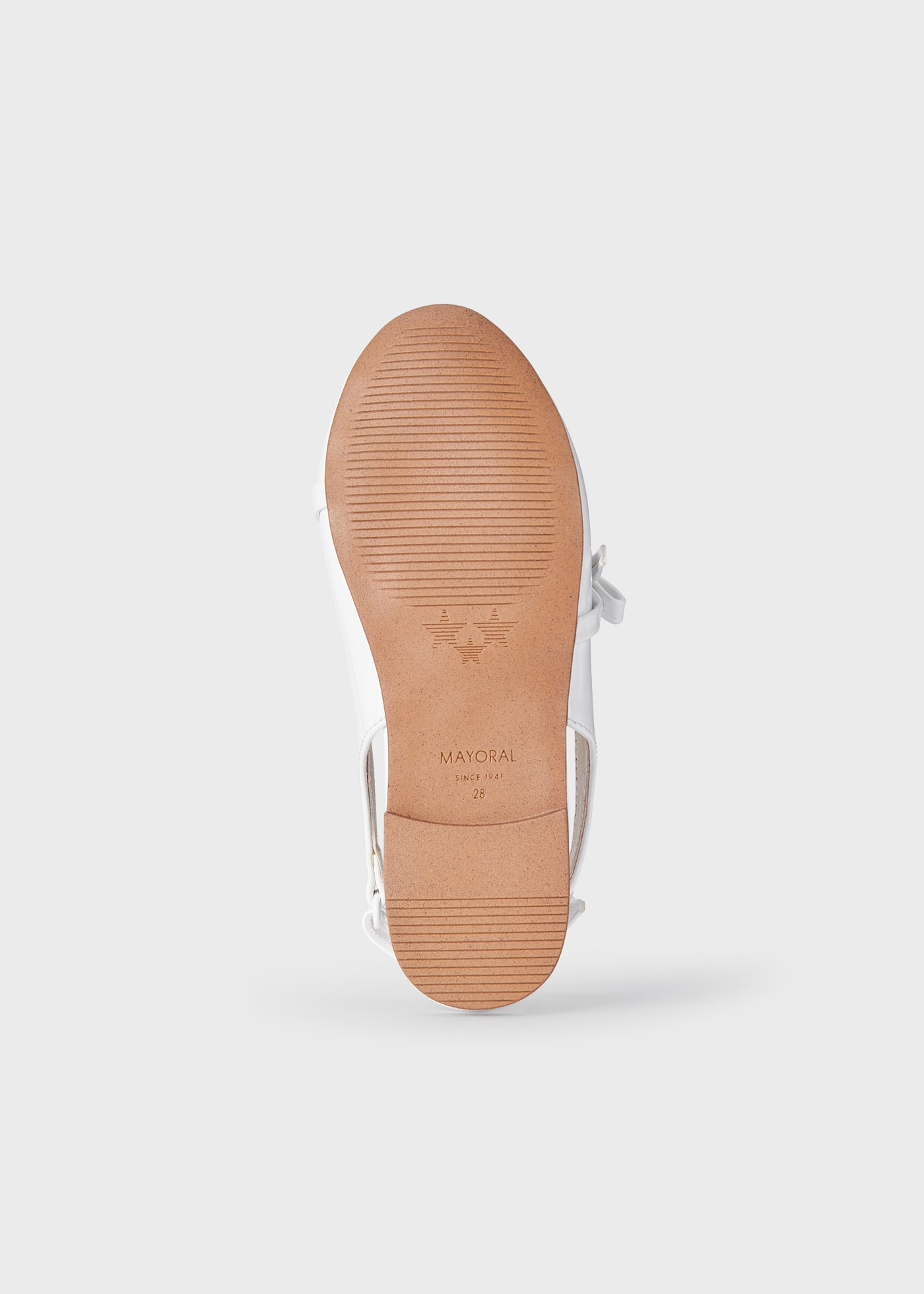 Sapatilha bailarina sem calcanhar com fecho de velcro para meninas