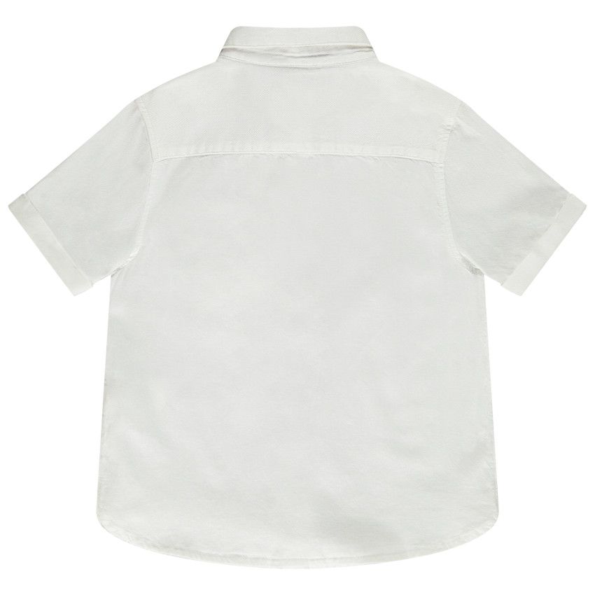 Chemise de cérémonie avec noeud papillon pour garçon - Blanc