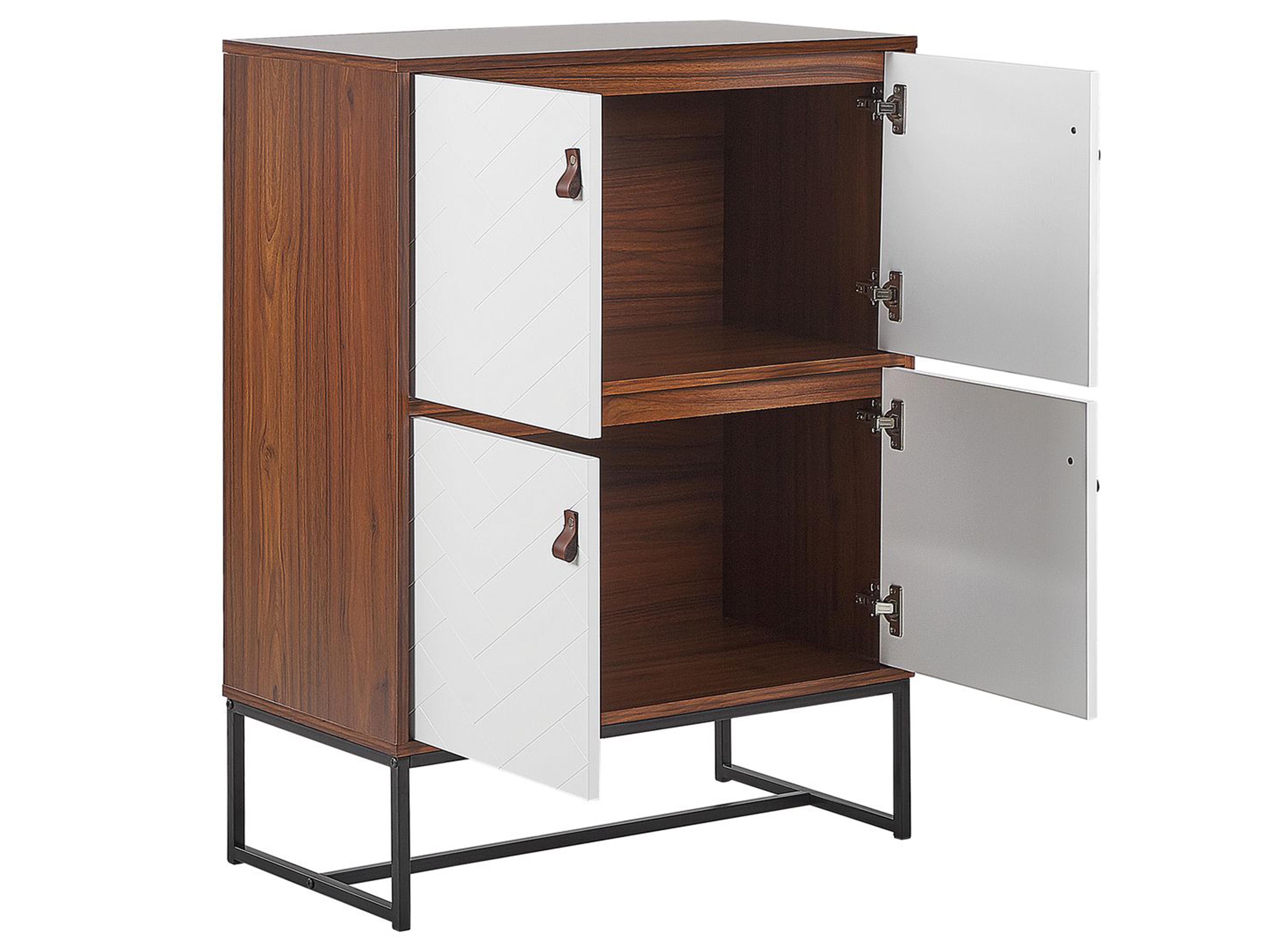 Kast NUEVA Donkerbruin/wit