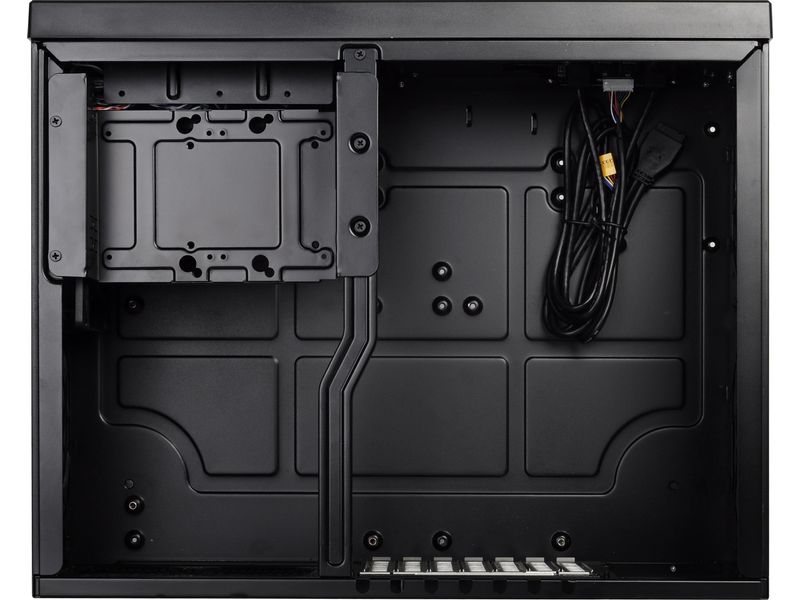 SilverStone PC-Gehäuse GD09B-C Kompaktes ATX-Desktop-Gehäuse mit vorinstalliertem 120-mm-Lüfter