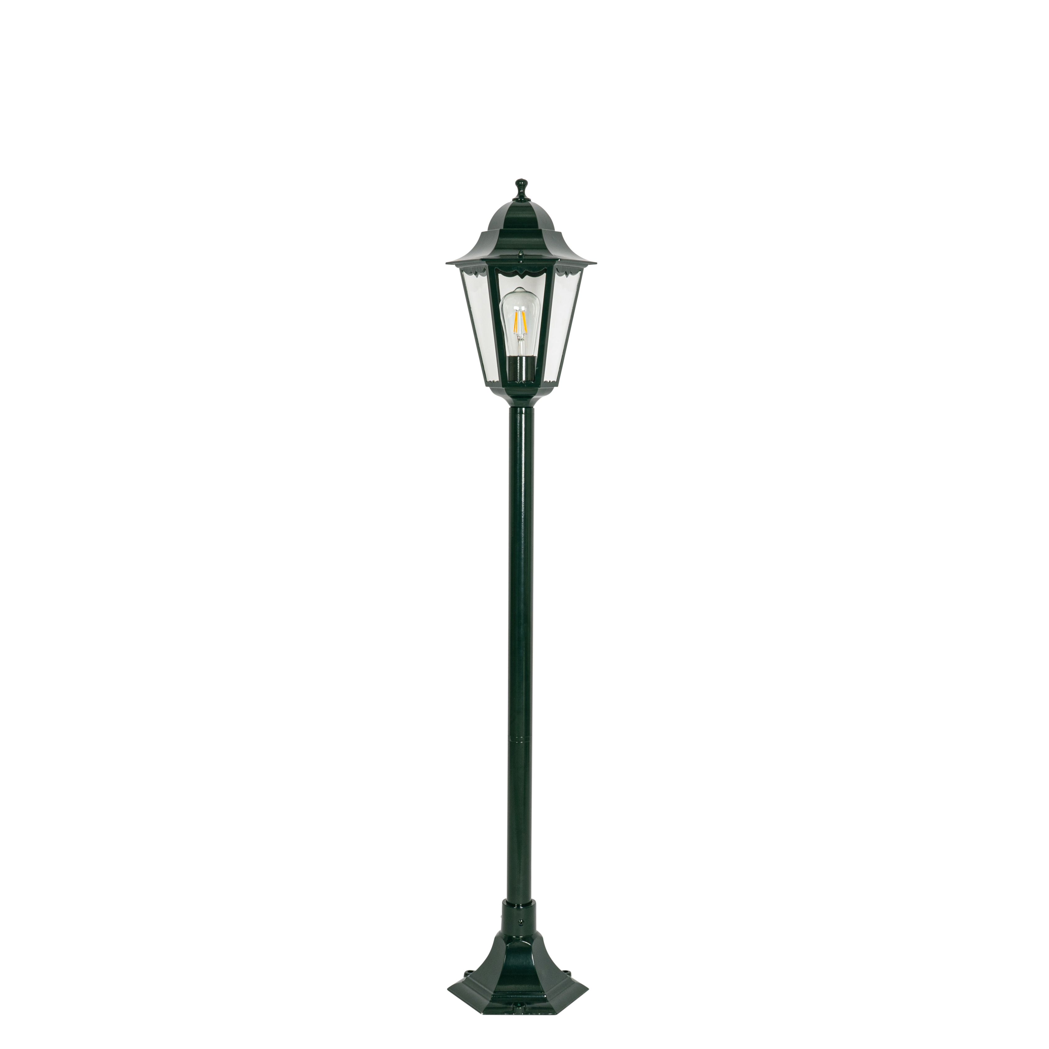 Klassieke staande buitenlamp donker groen 125 cm IP44 - New Orleans