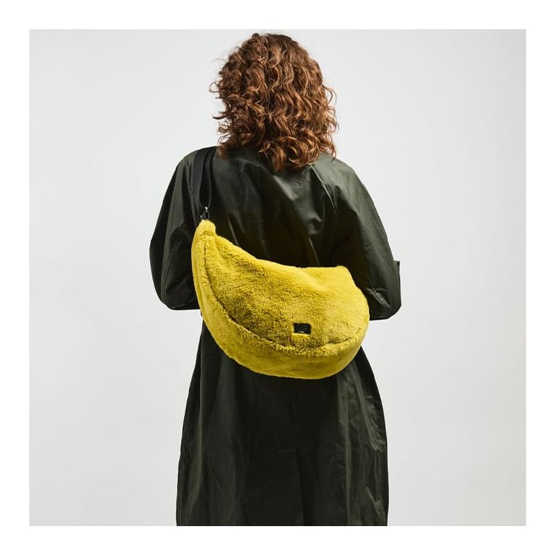 Sac bandoulière L 45 cm en fausse fourrure Foxie