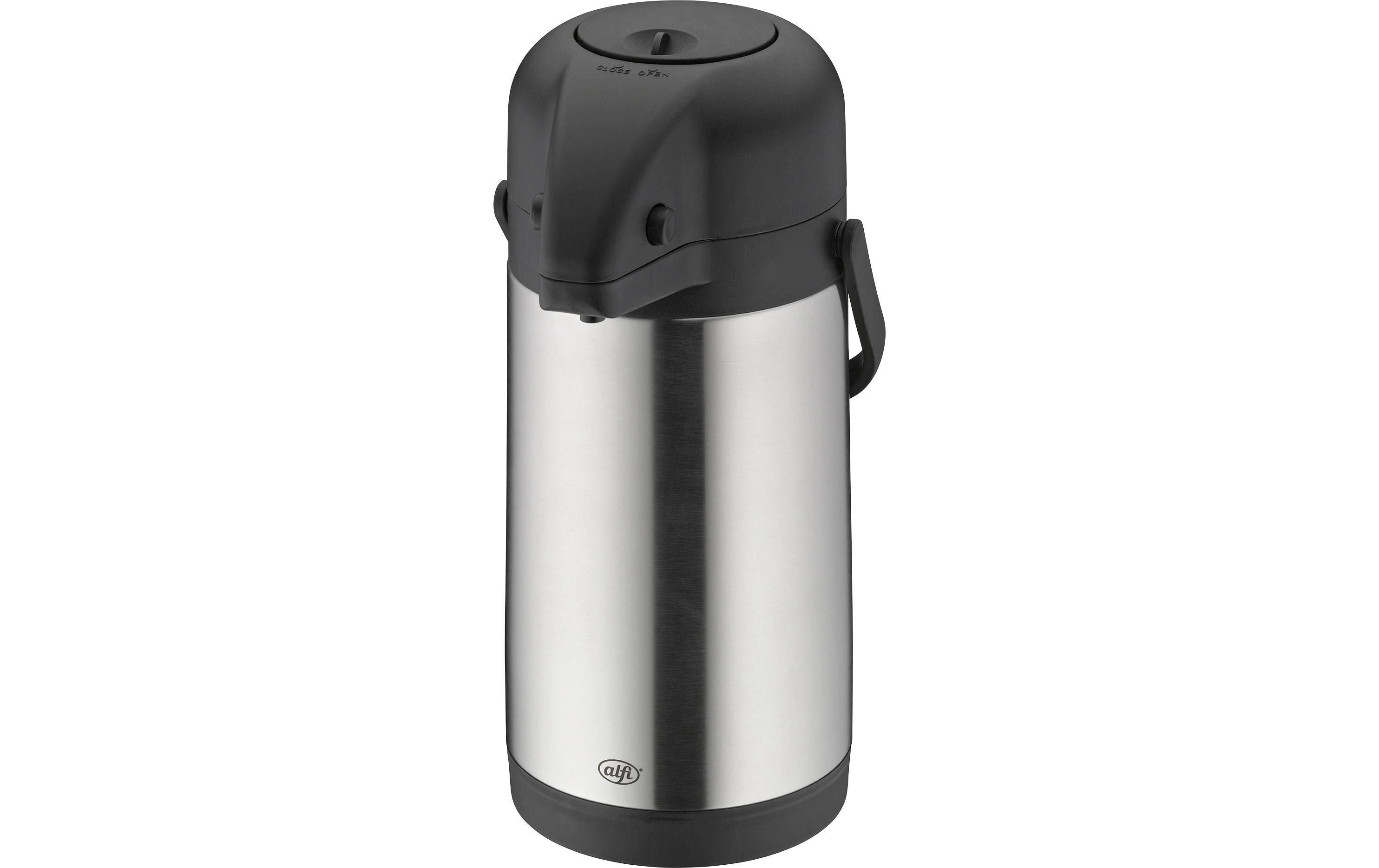 Thermoskanne TT 2500 ml, Schwarz/SilberKaraffe aus Edelstahl