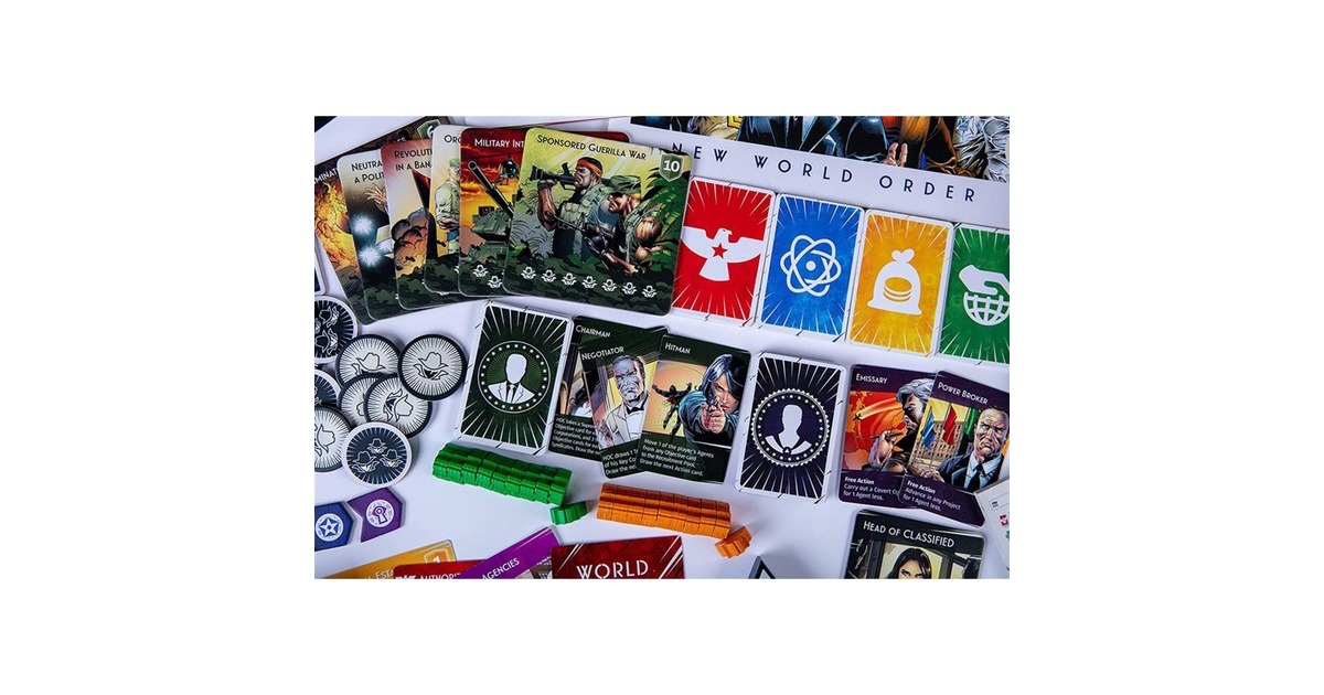 European Player NetworkDeep State: New World Order Bordspel  (Engels, 1 - 5 spelers, 40 - 75 minuten, Vanaf 14 jaar)