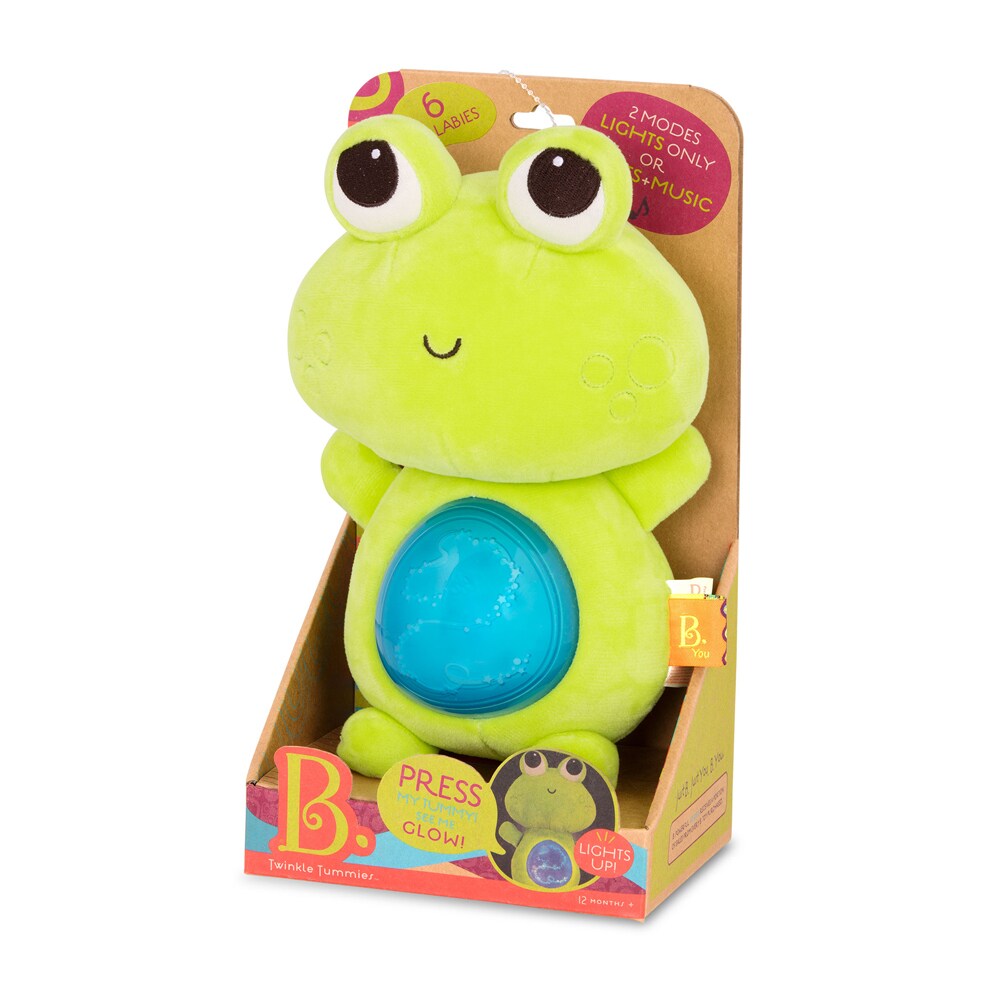 B.TOYS B. Twinkle Tummies - Frosch mit Licht und Sound