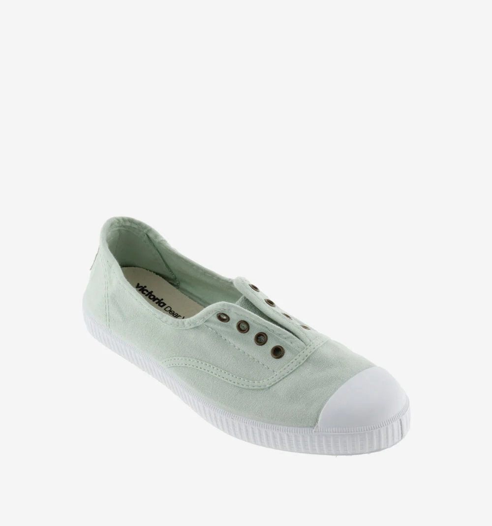 1915 INGLESA TENNIS TOILE DREC® ÉLASTIQUE Baskets en toile avec élastique pour femme MELON