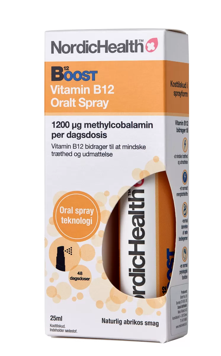 NordicHealth Boost B12-vitaminspray - 25 ml.