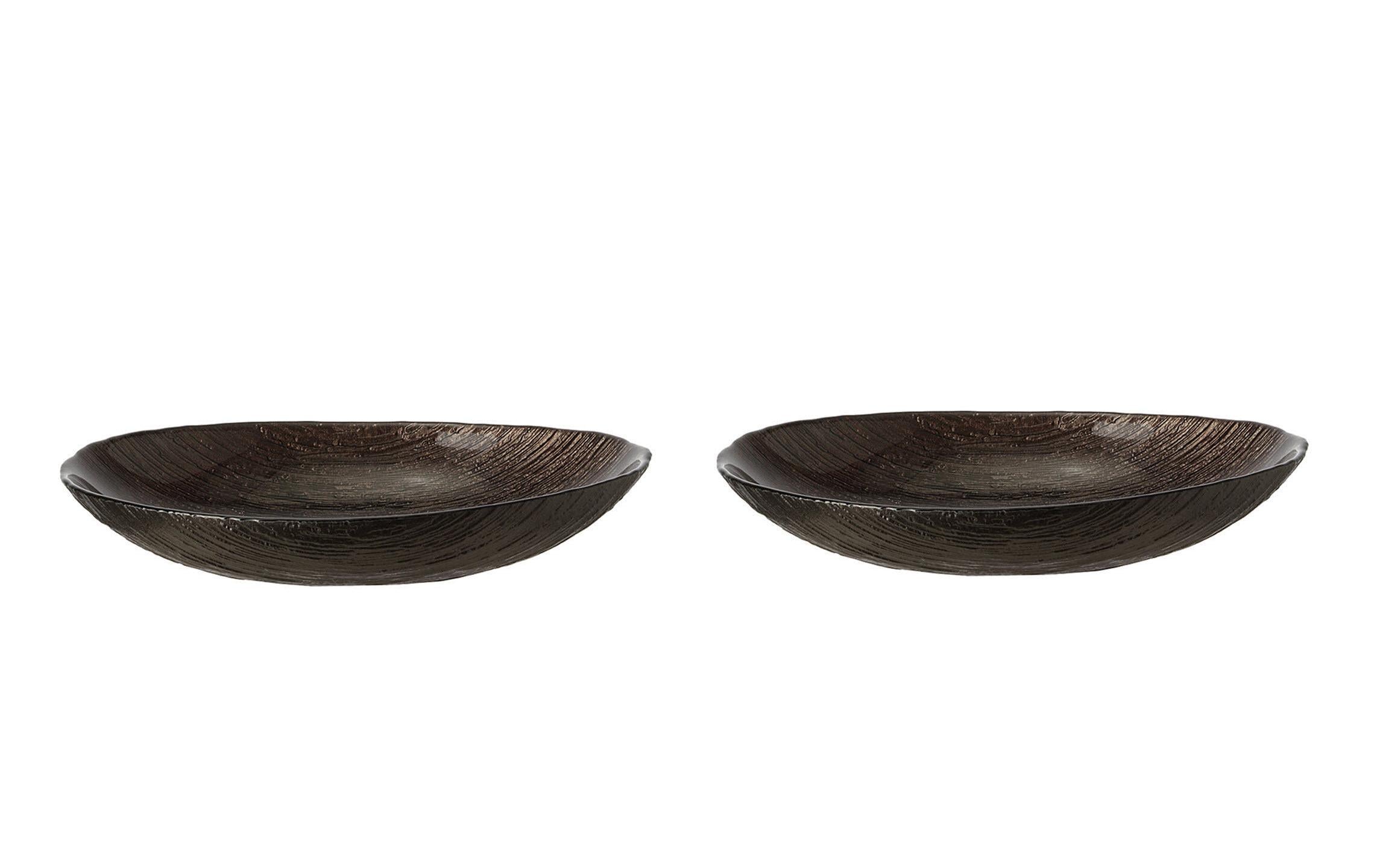 Schale Como 27 cm, 2 Stück, BraunSchalen- Set