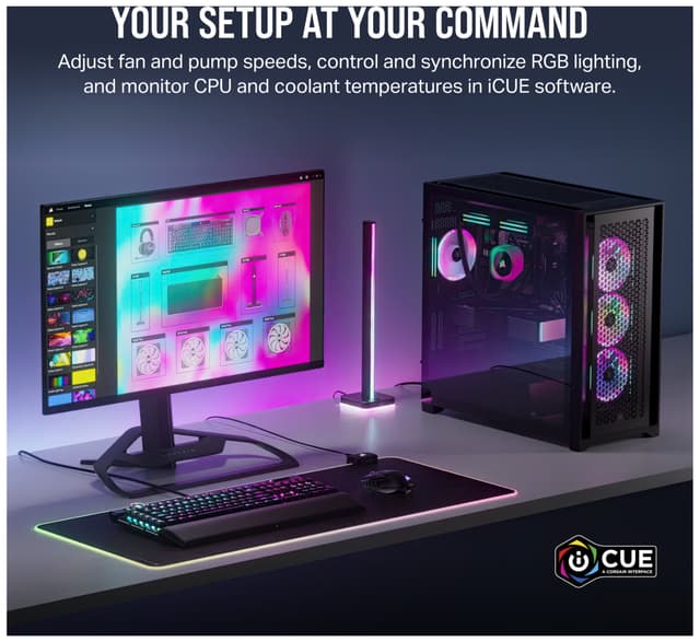 Corsair iCUE LINK QX120 RGB 120mm PWM-udvidelsesblæser
