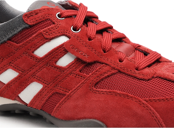 Geox basses homme u4207k uomo snake rouge