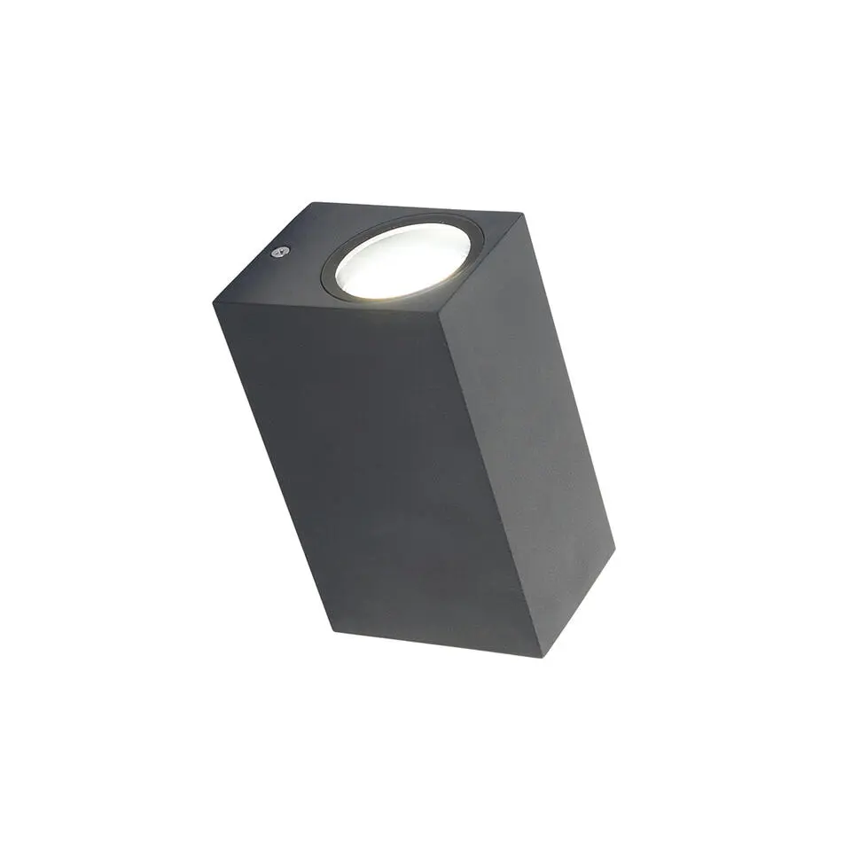 Qazqa wandlampen buiten baleno grijs gu10