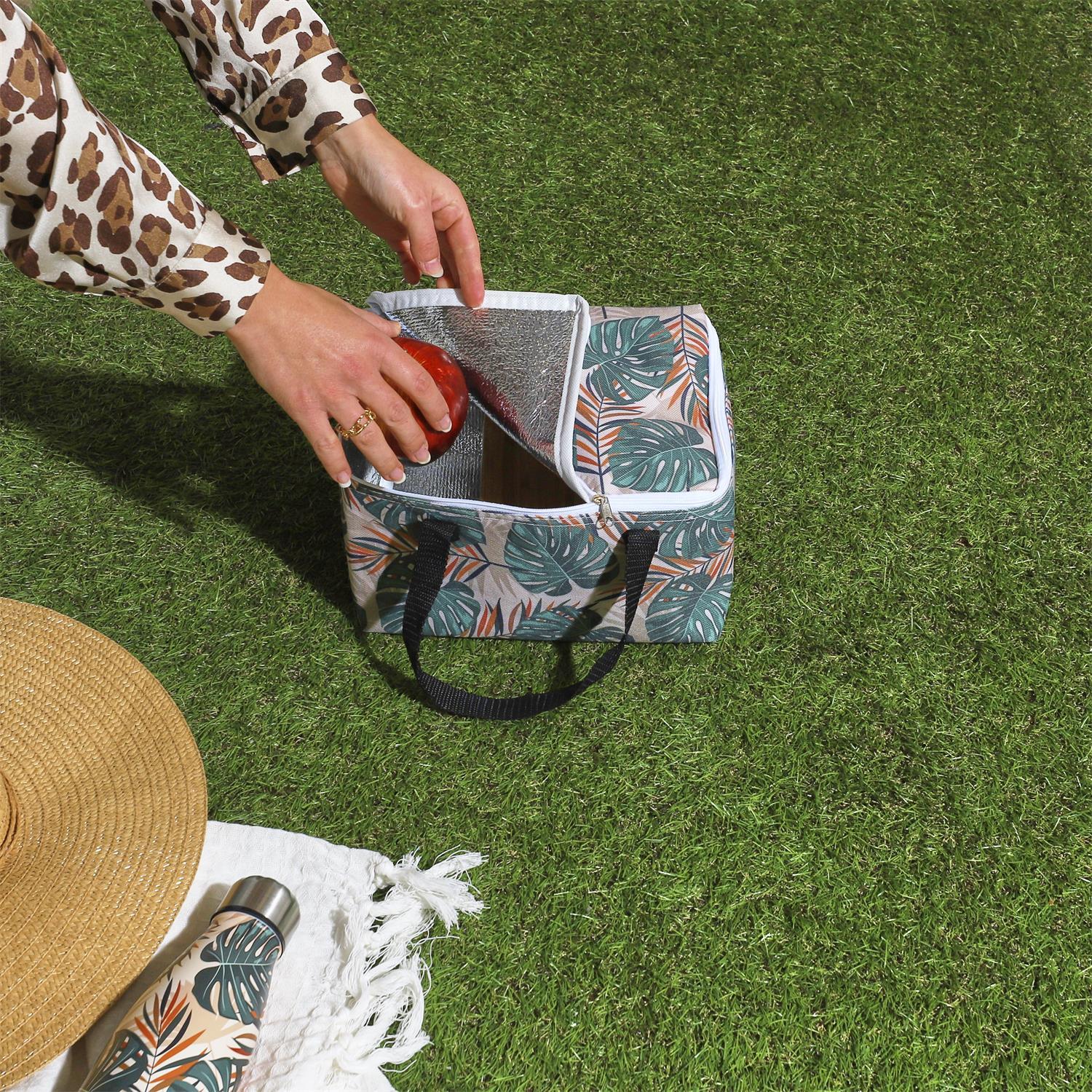 LUNCH BAG TROPICAL 24X18X13.5CM
