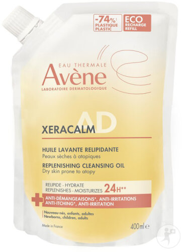 Avène XeraCalm A.D Huile Lavante Relipidante Recharge 400ml