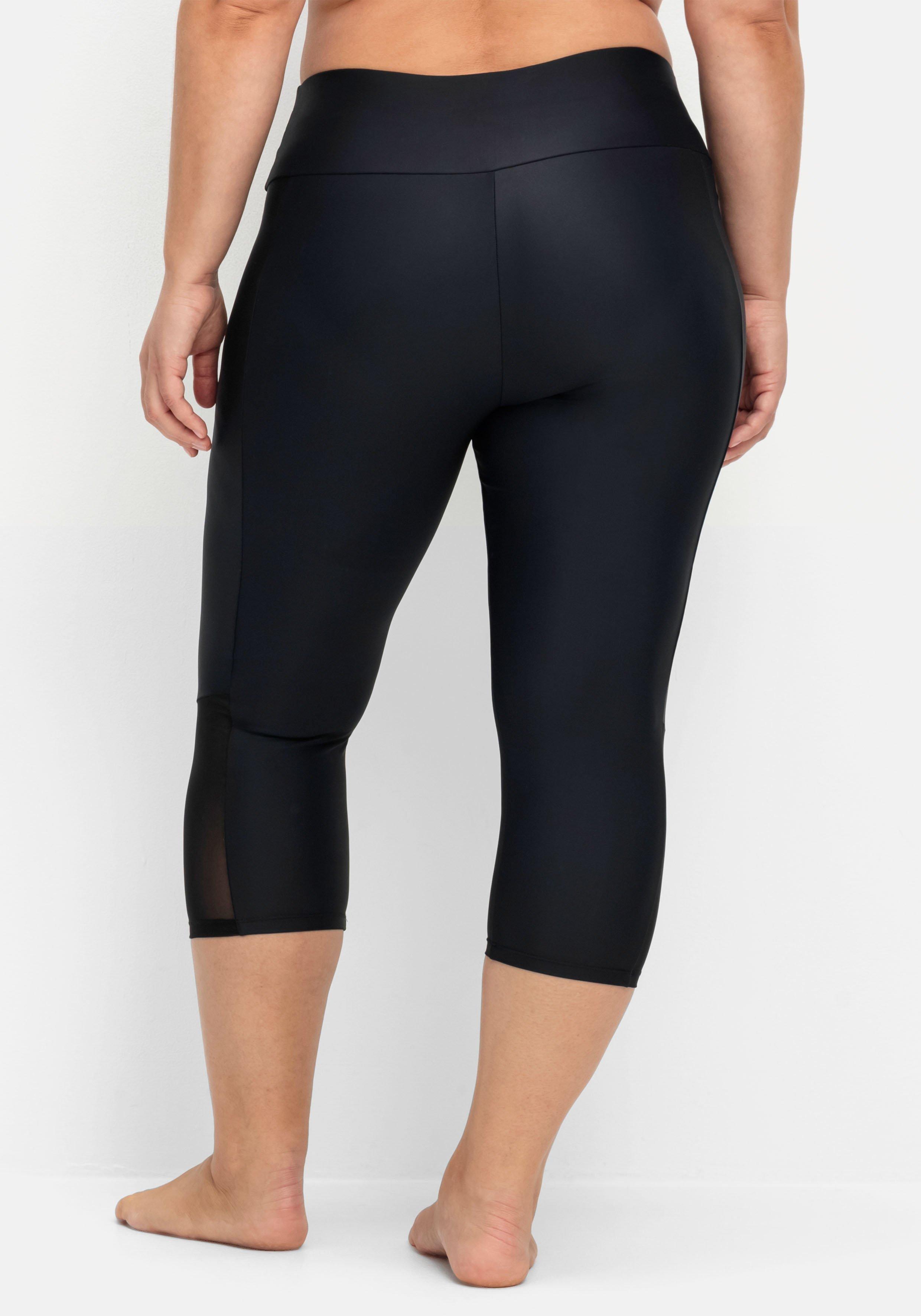 Capri-Badehose mit innenliegendem, fixiertem Slip