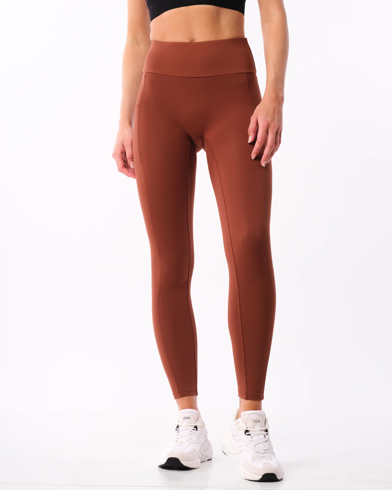 Bumpro Lively Scrunch Pocket Tights Brown Chocolate
