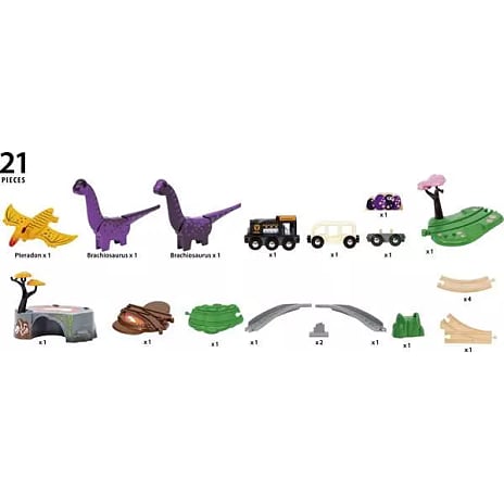 BRIO togbanesæt med dinosaurer 36094