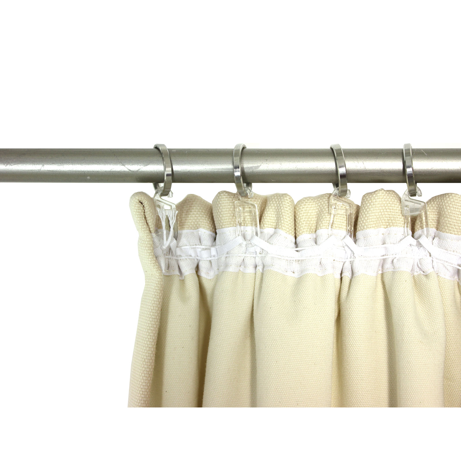 Einzelschal mit Kräuselband WIRTHNATUR - beige - 2-lagig - 130x145 cm