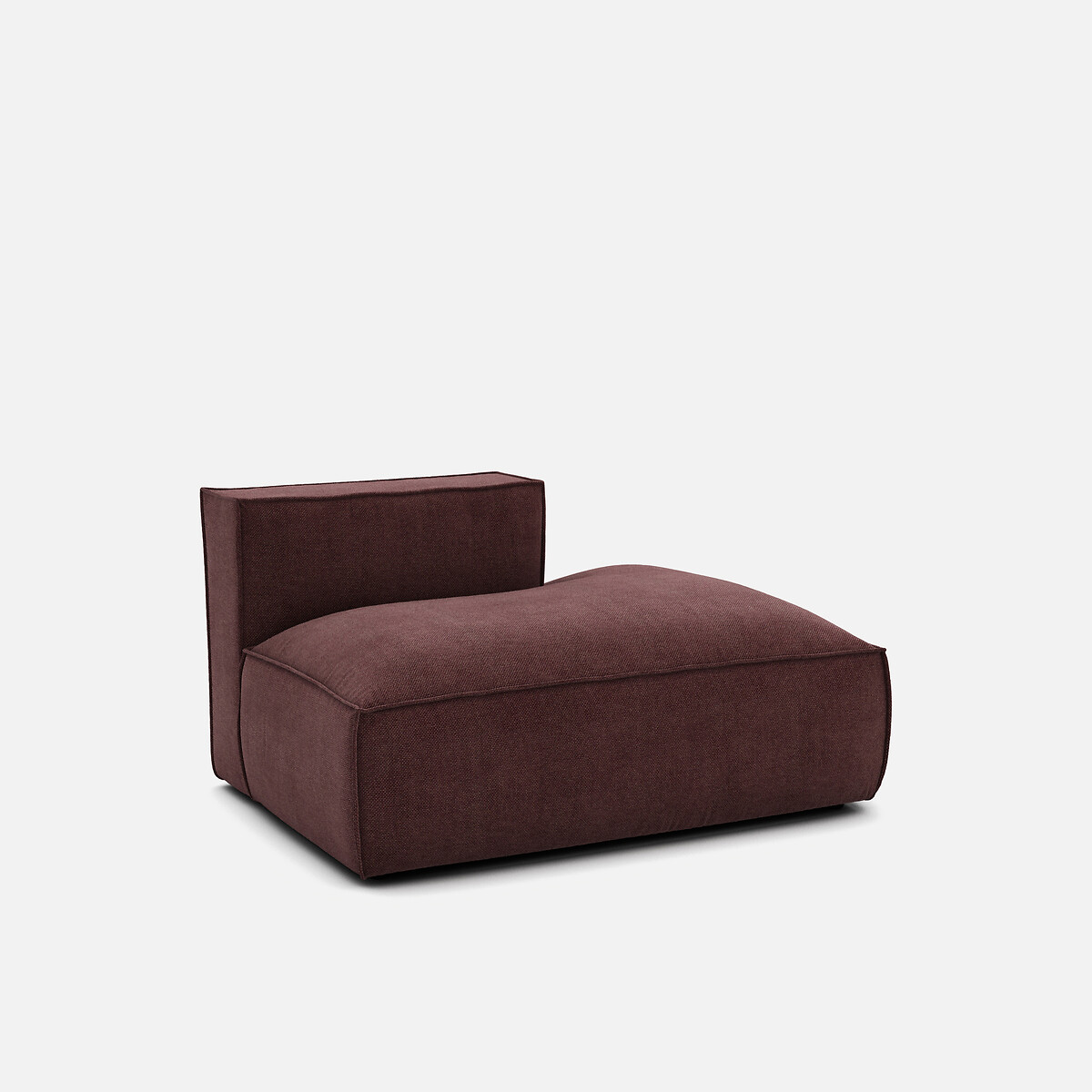 LA REDOUTE INTERIEURS<br>Sofá lounge, direito, tecido texturizado, Seven