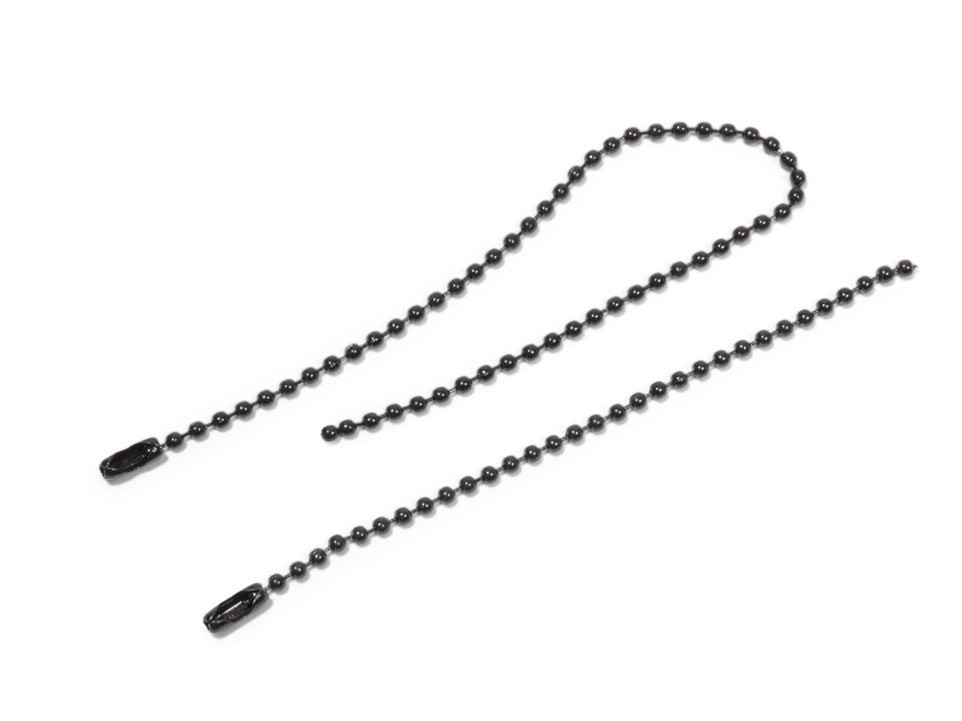 Kugelkette mit Verschluss, schwarz