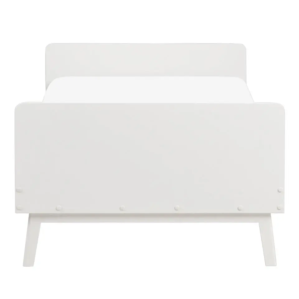 BONNAC - Eenpersoonsbed - Wit - 90 x 200 cm - Dennenhout