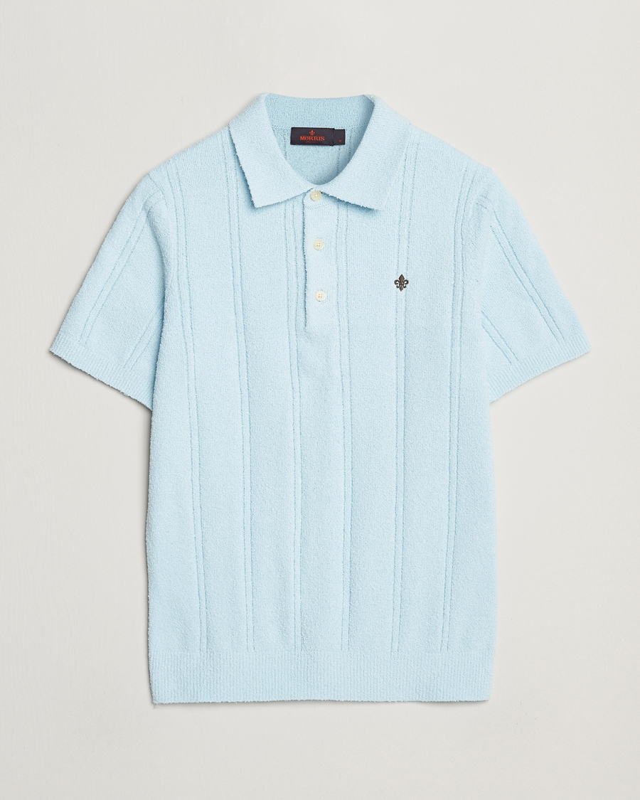 Morris Sandy Polo Shirt Light Blue